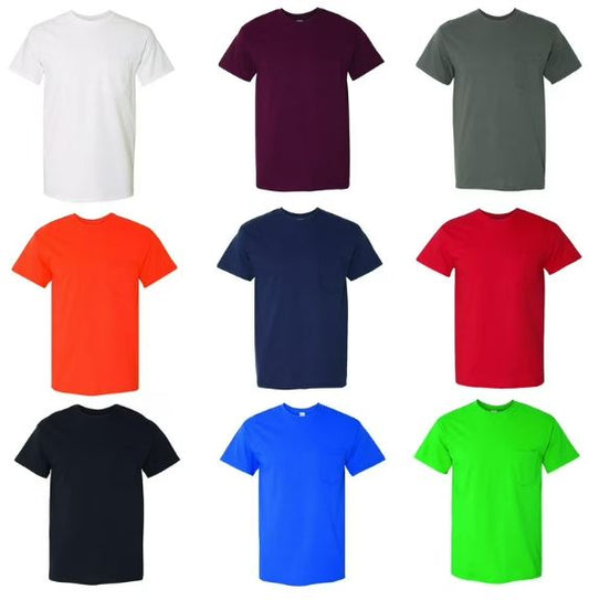 Gildan Pocket Short Sleeve T-Shirts Pre-Packs